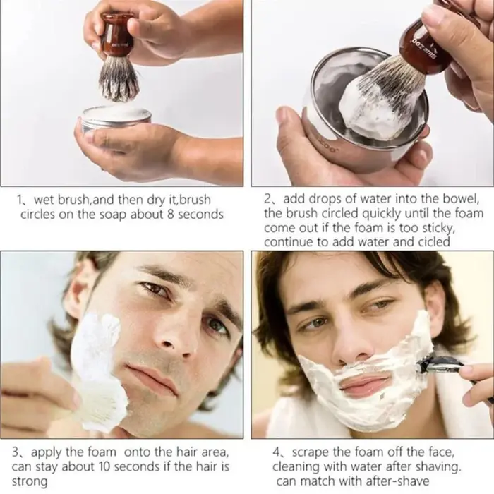 Savon de Rasage Artisanal pour Hommes – Texture Lisse
