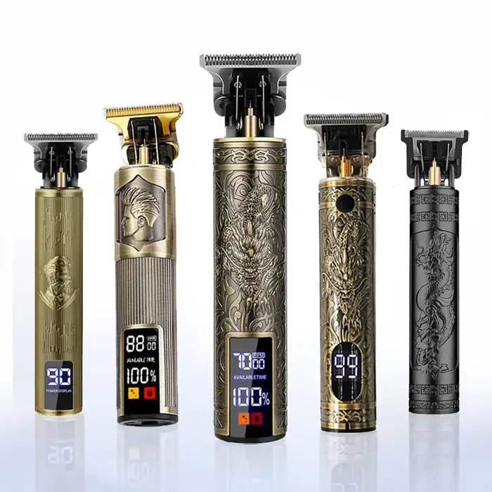 Nouveau! Tondeuse à cheveux électrique T9/accessoires | Rasoir professionnel USB | Machine de découpe chauve fondue 0mm