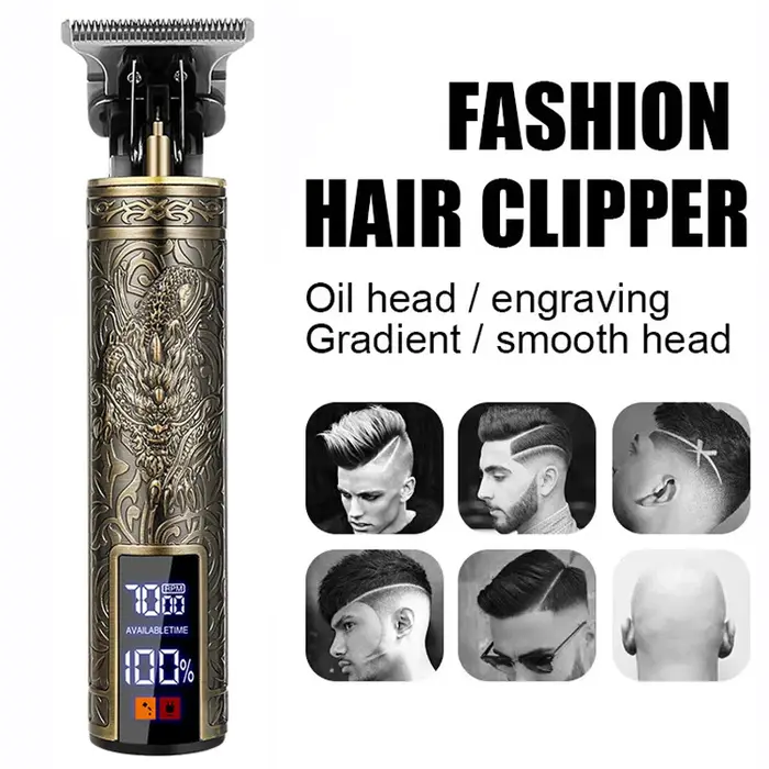 Tondeuse à cheveux électrique T9 pour hommes