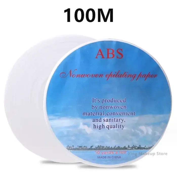 1 Rouleau de 50M/100M de Bandes de Cire Non Tissées pour Épilation Corporelle