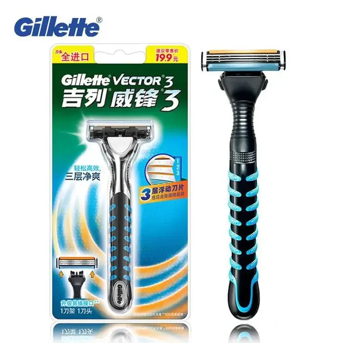 Gillette Vector 3 Premium rasoir pour hommes lames à 3 couches