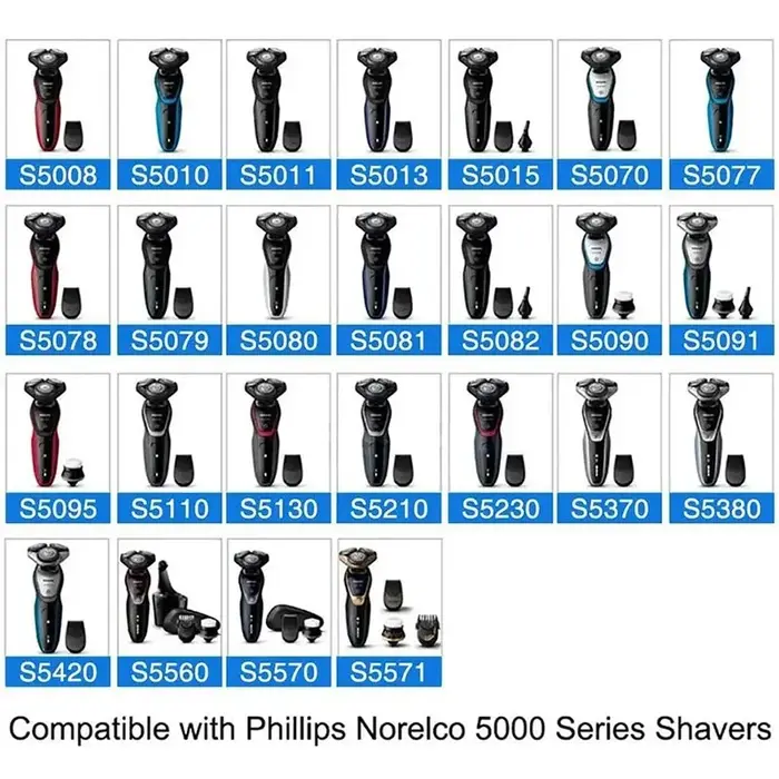 Tête de rasoir de rechange pour philips série 5000 S5533 S5620 S5270 S5271 S5290 S5355 S5370 S5510 S5520 S5560 S5570 S5571