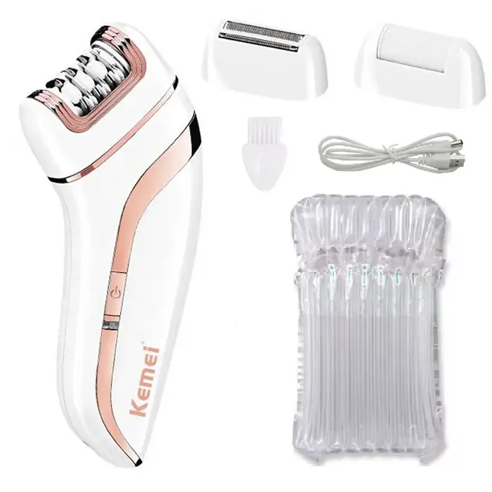 Kemei femmes épilateur électrique dame épilation visage, corps, jambe, Bikini, jambes, bras, aissell