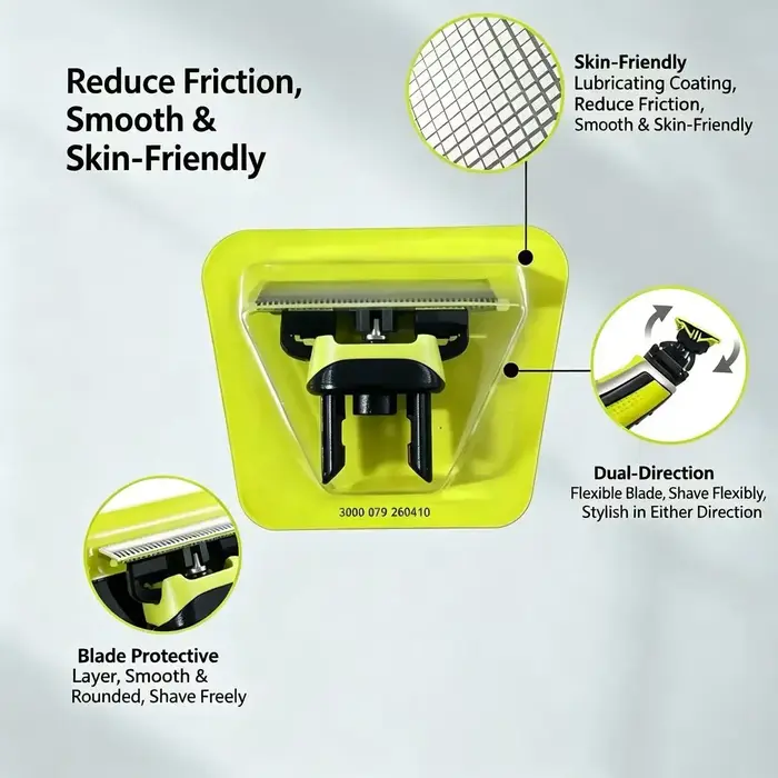 Nouvelles têtes de rasoir compatibles avec les petits rasoirs à lame en T pour remplacement avec Oneblade 2533