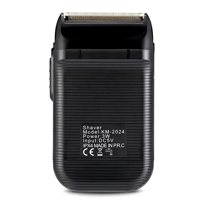 Kemei puissant rasoir rechargeable pour hommes feuille