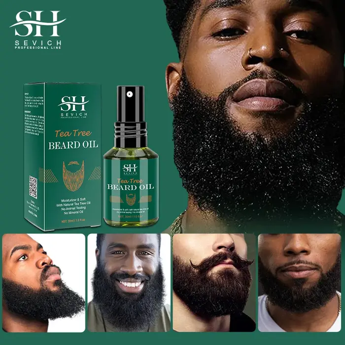 SEVICH huile de barbe de croissance pour hommes soin de garniture de style hydratant plus épais favoriser la repousse