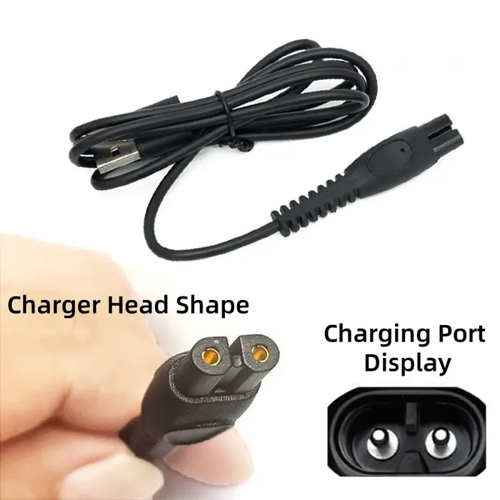Câble de Charge 5V pour Rasoir Électrique Philips Série 1000 S1112 S1115 S1118