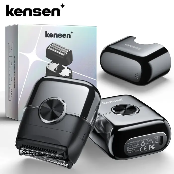 KENSEN S26 rasoir électrique pour hommes 4D lames flottantes feuille rasoirs étanche 8000 tr/min tondeuse à barbe