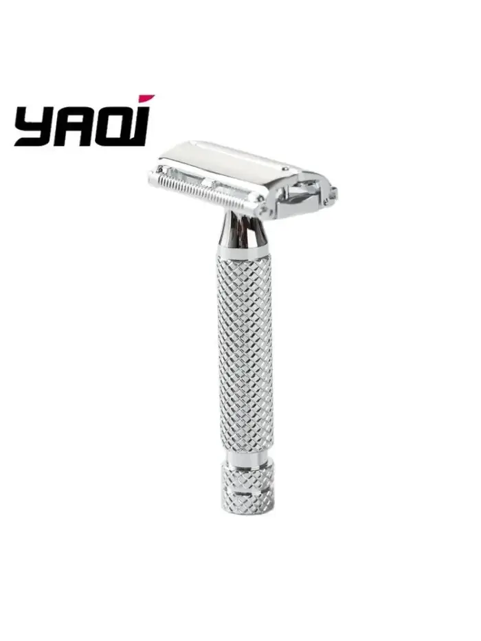 Rasoir de sécurité Yaqi Monarch Chrome 2026 – Rasoir de collection pour barbe – Cadeau pour petit am