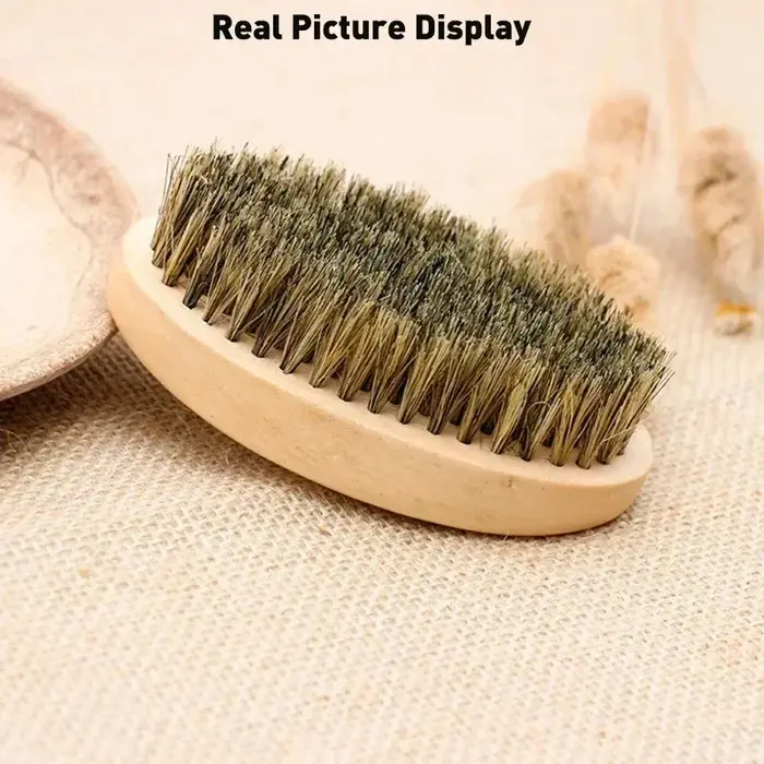 Brosse de rasage professionnelle en bois pour hommes