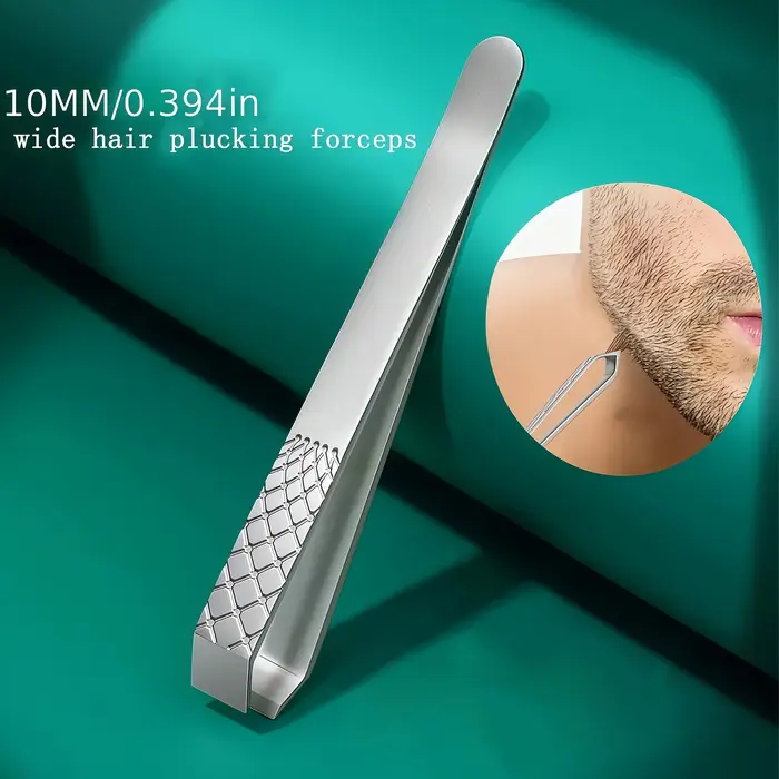 Épilateur et rasoir en acier inoxydable à large ouverture de 10 mm - Poignée ergonomique