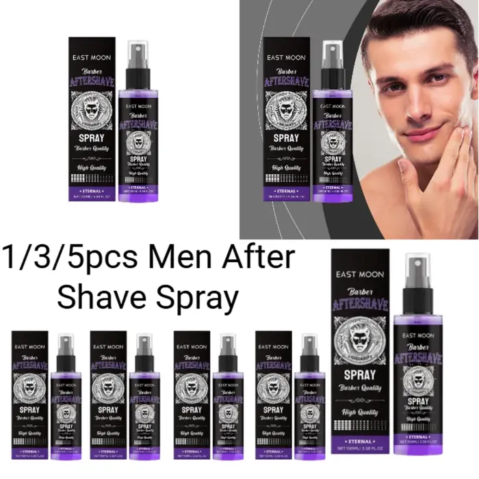 Spray après-rasage hydratant en profondeur, 1/3/5 pièces, 100ml, hydratation efficace, réparation, apaise la barbe, réduit les rougeurs, gonflements, non gras