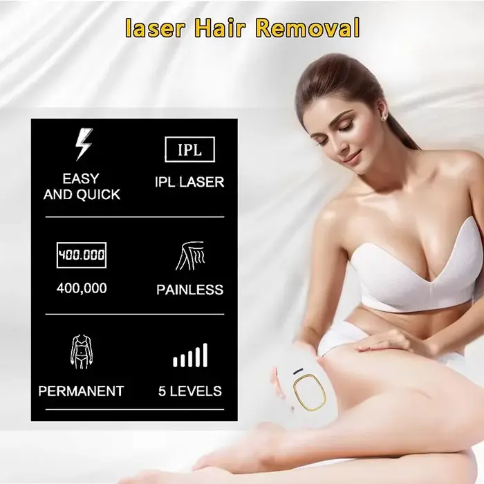 Épilateur laser IPL, épilateur à flash rapide, épilateur permanent indolore, traitement corporel pour femmes