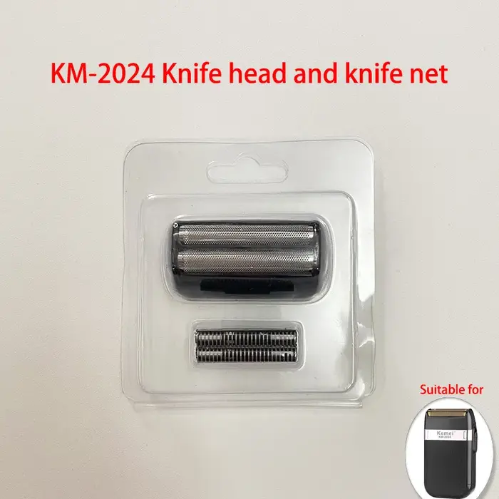 Kemei lames de rechange originales pour KM-TX1/2024/3209/3382 tête de couteau de rasoir et filet de