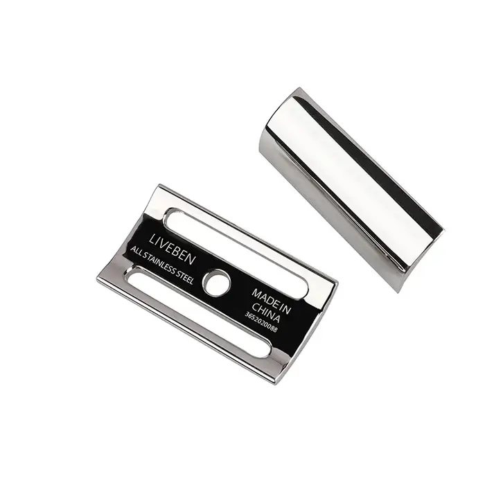 Rasoir manuel en acier inoxydable pour homme, rasoir de sécurité classique à double tranchant, CNC S