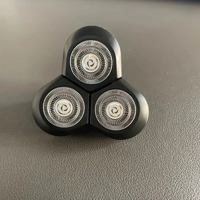 Tête de rasoir électrique rotative à 3 couteaux