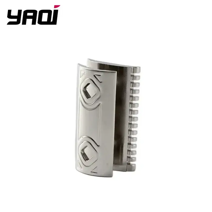 Tête de rasoir en acier inoxydable YAQI Harlequin 316, tête de rasoir de sécurité polie en acier ino