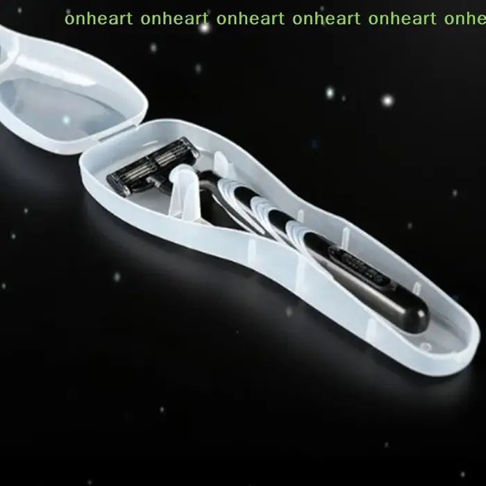 Boîte de rasage de haute qualité pour hommes, boîte de rangement pour rasoir, support en plastique transparent, étui de rasoir portable pour voyage