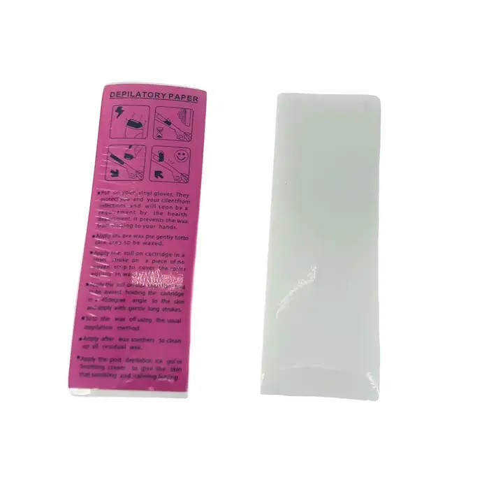 100 pièces épilation non tissé corps tissu cheveux enlever cire rouleaux de papier haute qualité