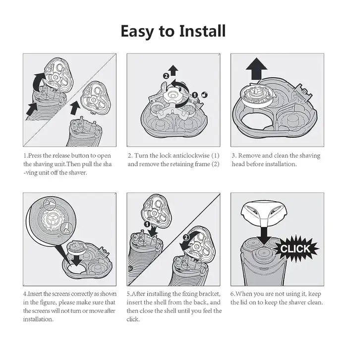 Lames de têtes de rechange SH91/52