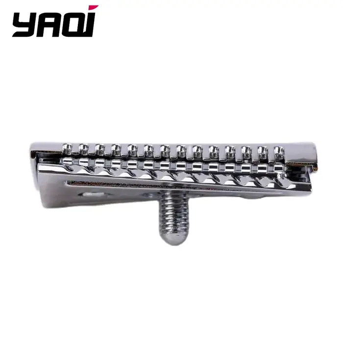 Tête de rasoir de sécurité inclinée pour homme YAQI en acier inoxydable, couleur chrome agressive, à