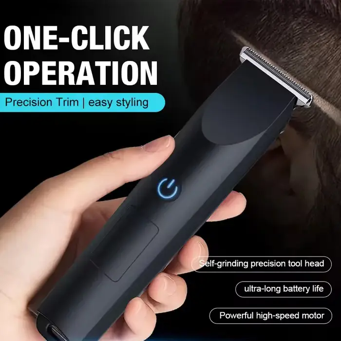 Nouvelle tondeuse à cheveux électrique pour hommes, tondeuse corporelle et pubienne étanche avec lam