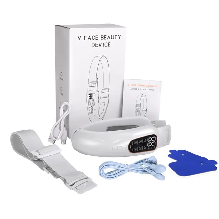 Appareil électrique de beauté de Lifting du visage en V, 6 Modes, 15 niveaux, EMS, Micro-courant, ra
