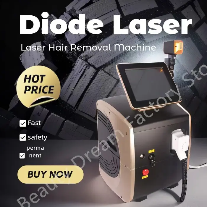 Épilateur laser diode professionnel puissant 5000W Alexandrite Ice Platinum