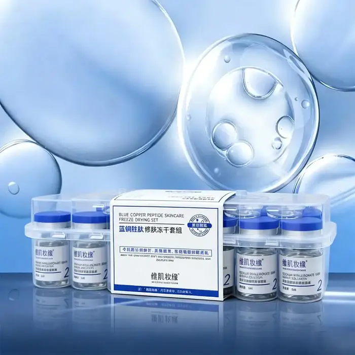 Poudre lyophilisée GHK-CU : Effets lissants