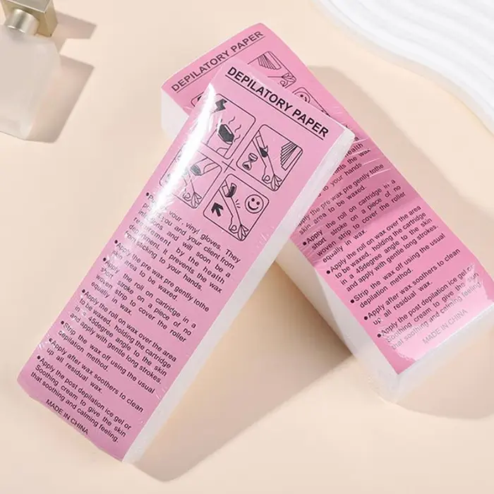 10/50/80/100 pièces de bandes de cire en tissu non-tissé professionnelles pour l'épilation