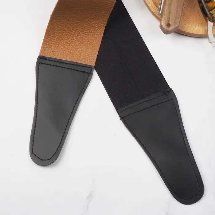 Sangle de rasage en cuir et toile pour hommes