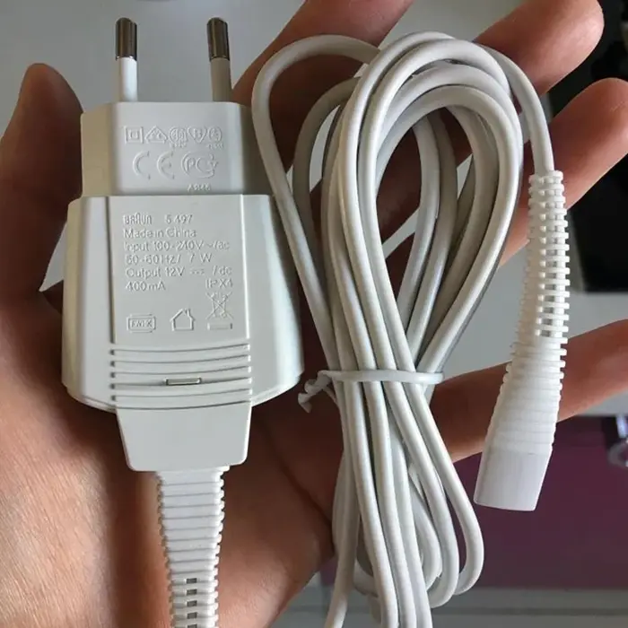 Braun chargeur de rasoir 5497 câble de charge d'alimentation 100-240 V cordon