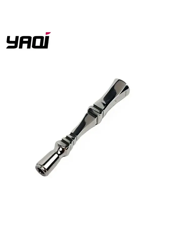 2026YAQI Chippendale Manche de rasoir de sécurité en acier inoxydable poli, longueur 88 mm, pour hom