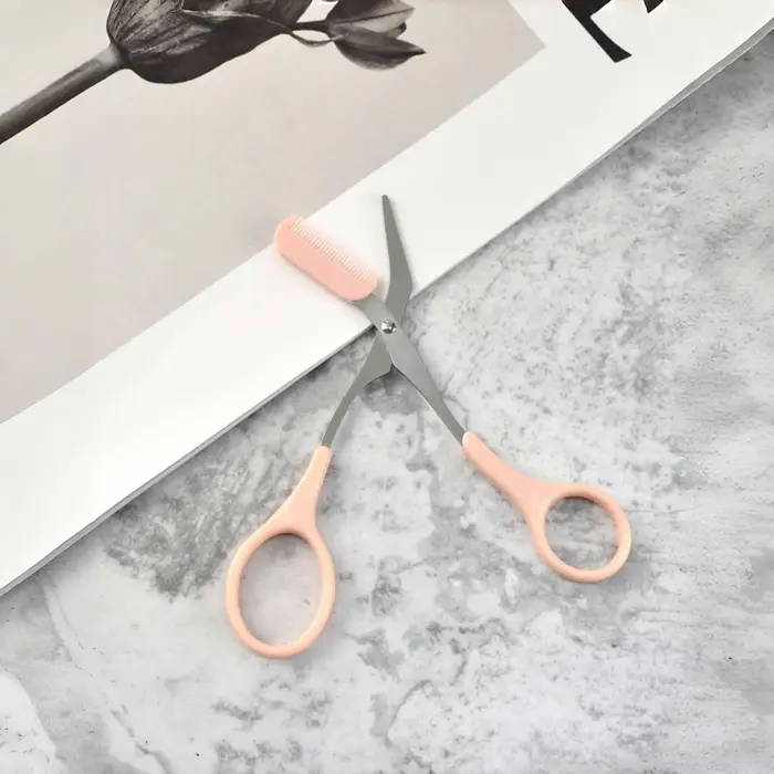 Ciseaux de rasoir à sourcils en acier inoxydable