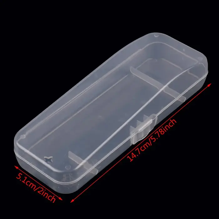 〔AG〕Étui de rasoir de voyage portable - Boîte de rangement protectrice en plastique transparent pour