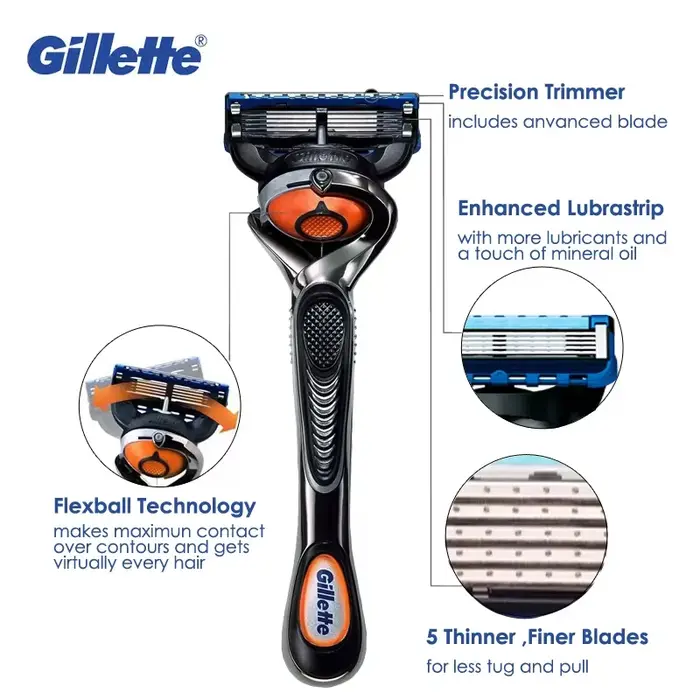 Gillette Fusion 5 Proglide rasoir manuel sécurité rasage