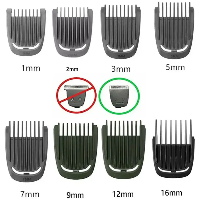 Accessoires de remplacement tête de rasoir/tête de nez/lame/peignes adaptés à la tondeuse Philips série 9000