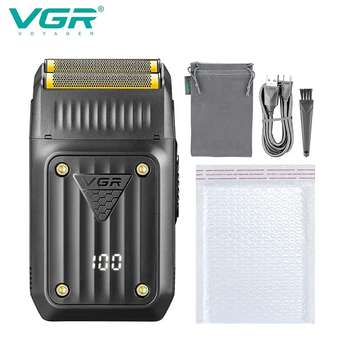 VGR tondeuse tondeuse à barbe pour hommes rasoir electrique homme Rasoir Professionnel Rasoir Électr