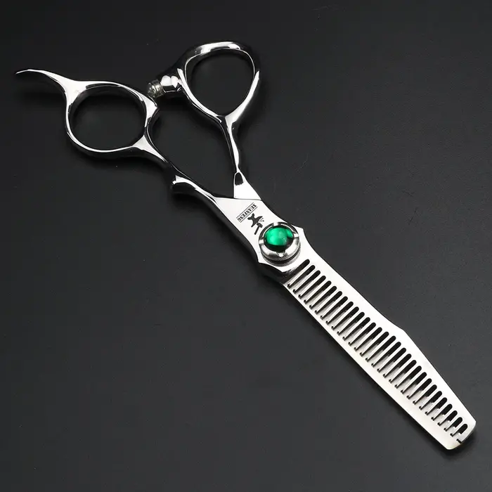 Ciseaux à cheveux professionnels en acier VG10 de 6 pouces, ensemble de ciseaux de coupe et d'aminci