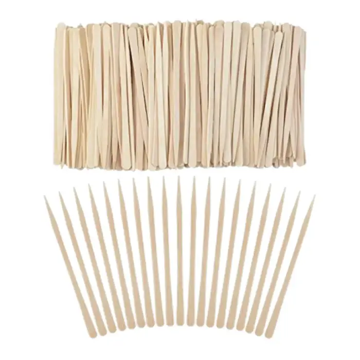 Mini 100x spatules de cire en bois applicateur
