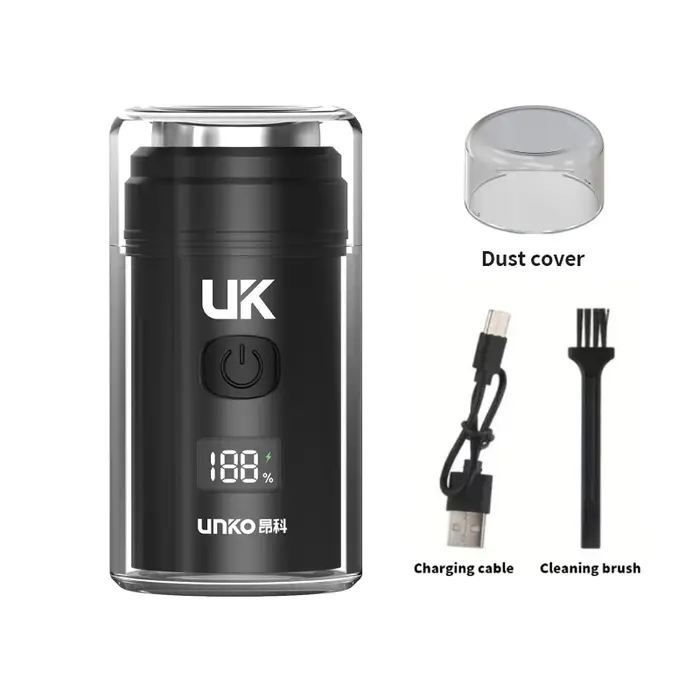 Rasoir électrique Portable pour hommes, Rechargeable, affichage numérique Led, humide et sec, étanch