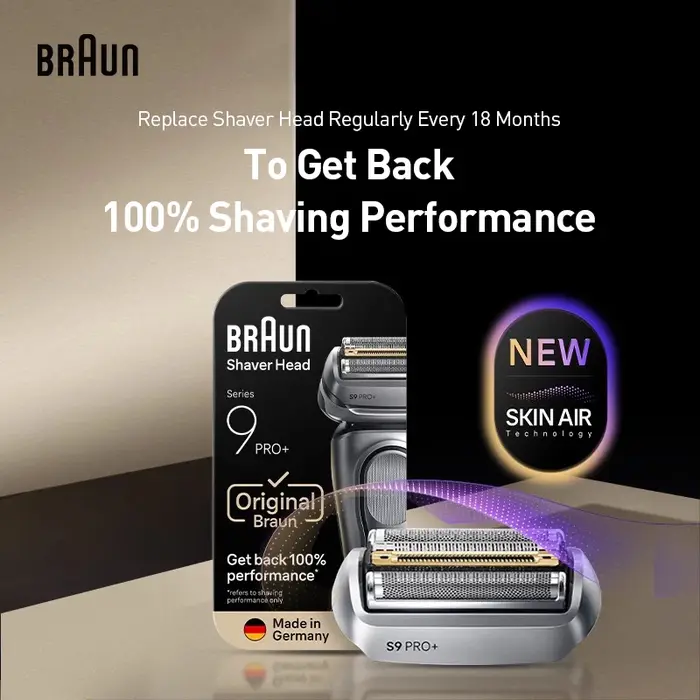 Tête de rasage pour rasoir électrique Braun 96M série 9 Pro +