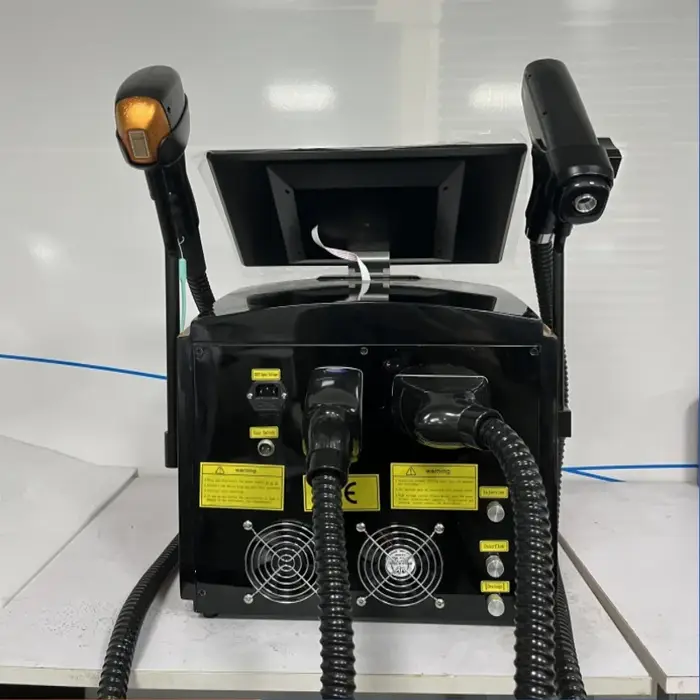 Soprano 808 Machine d'épilation et de tatouage au laser à semi-conducteur 2 en 1 avec 10 bandes cibles pour épilation indolore