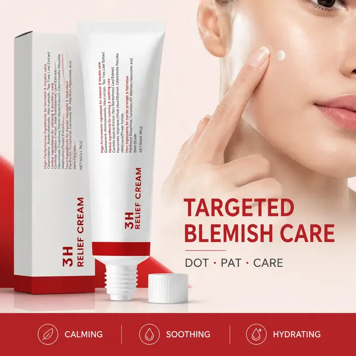 Crème apaisante à la Centella Asiatica 50g, crème réparatrice apaisante, récupération de la barrière cutanée, apaisement des rougeurs, soin des peaux sensibles et des imperfections, hydratation de la 