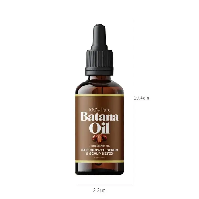 Huile de Batana 100% pure + sérum de croissance capillaire à la romarin 30ml