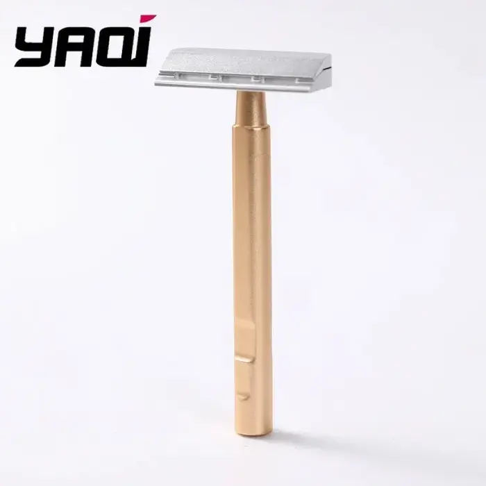 Rasoir de sécurité à lame simple YAQI Tachi en aluminium