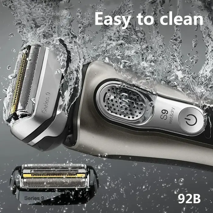Tête de rasoir 92B 92S Foil&Cutter CASSETTE HEAD compatible avec les rasoirs Braun Series 9 S9 9080CC 9240S 9242S 9260S 9280CC 9290SS 9290CC 9291CC 9292CC