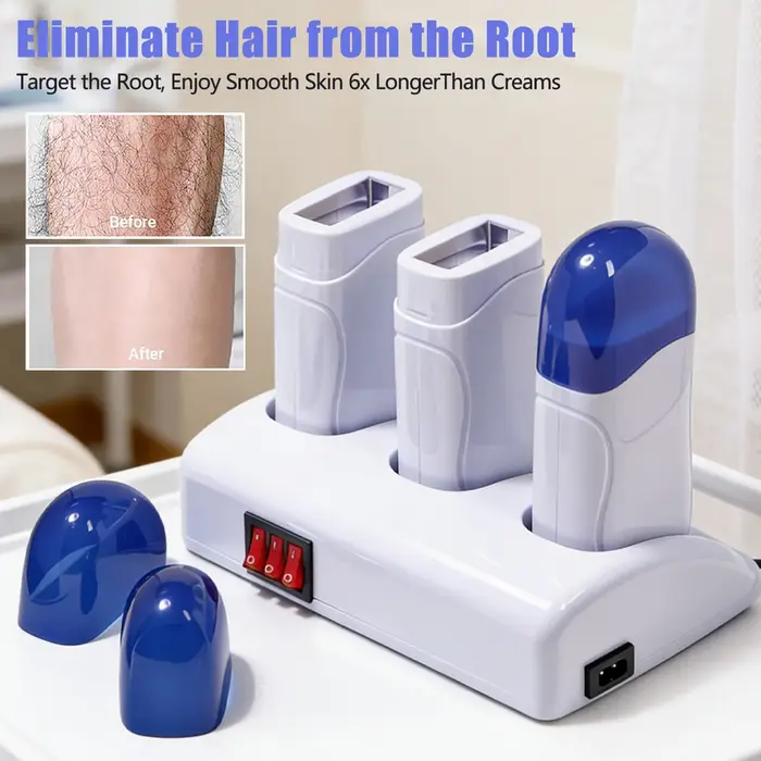 Chauffe-cire professionnel portable pour l'épilation, idéal pour la cire dure, pour salon et usage domestique, convient aux hommes et aux femmes.