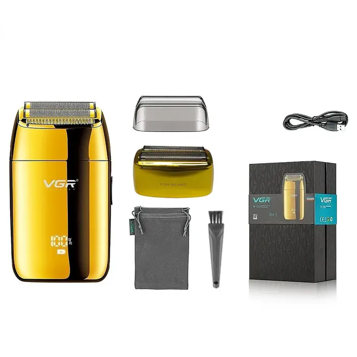 VGR tondeuse tondeuse à barbe pour hommes rasoir electrique homme rasoir homme Rasoir Professionnel Le rasoir Rasoir électrique Réciproque Machine à raser Portable Tondeuse à barbe Mini Rasoir pour ho