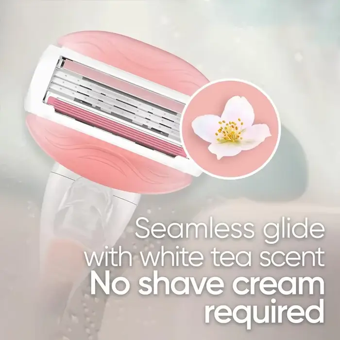 Gillette Venus rasoir pour femme ComfortGlide recharge de lame de thé blanc lames de rechange à 3 couches rasage lisse pour toute la peau